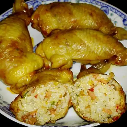 然妹妈做的鸡翅包饭