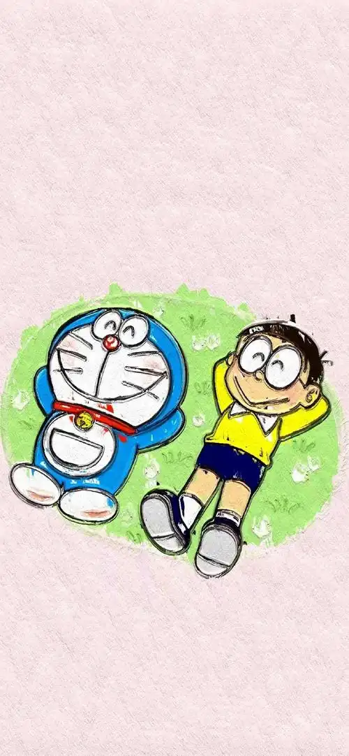 你喜欢的蓝胖子竖屏手机壁纸