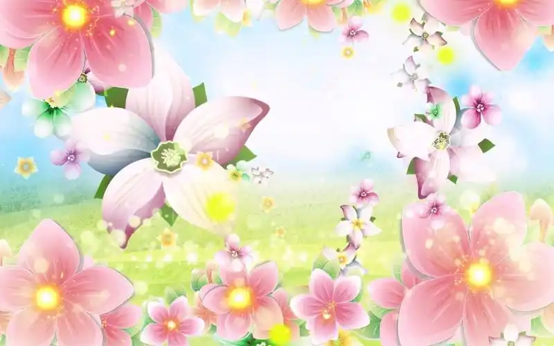 唯美清新梦幻歌曲配乐成品 那英《春暖花开》舞台led大型晚会背景