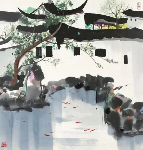 吴冠中作品欣赏