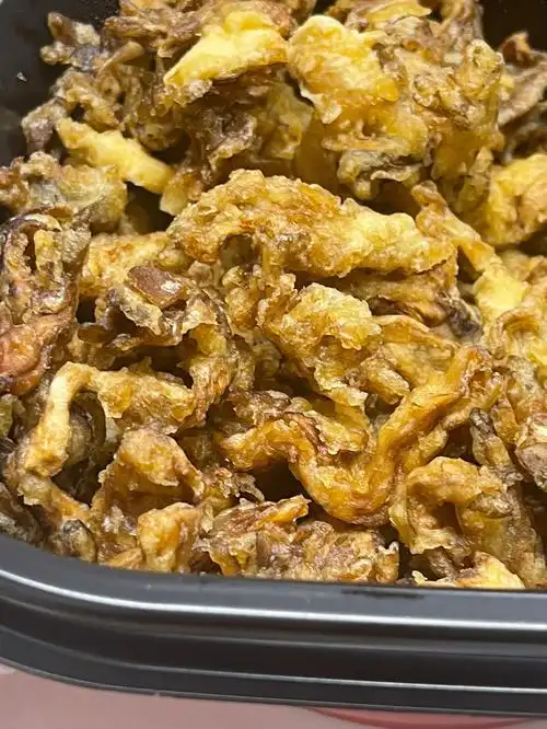 干炸蘑菇吃吃吧
