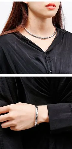 厂家批发不锈钢项圈手链 女款钛钢项链韩版简约颈链时尚流行套装