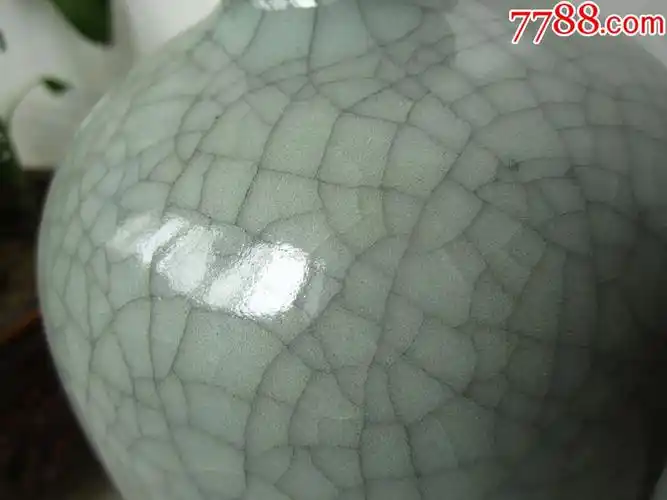 80年代汝窑特大瓶--摆着真漂亮_陕西大学堂【7788瓷器】