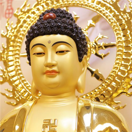台湾鎏金1.06米开光西方三圣铜像纯铜阿弥陀佛像观音佛像供奉家用
