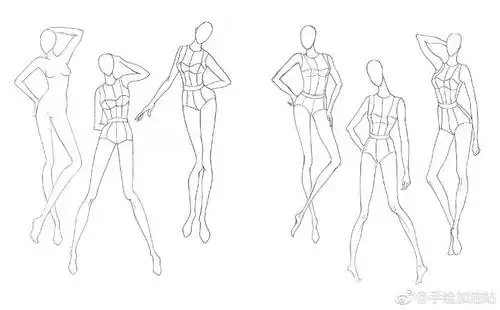 服装画 手绘 人体