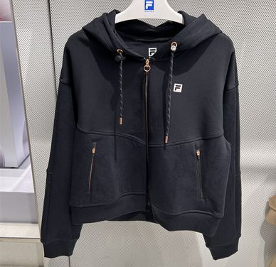 fila斐乐连帽外套女2022秋冬新款女装宽松运动休闲上衣a11w241507