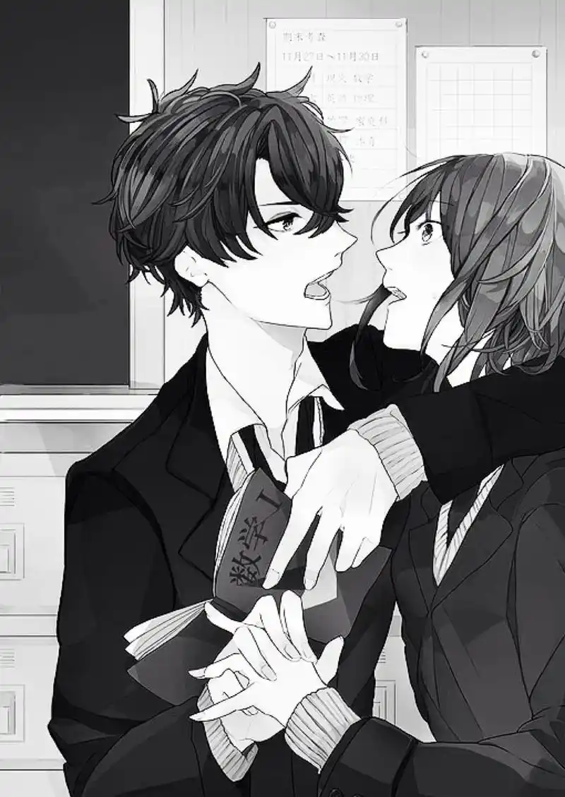 动漫 二次元 黑白 图片 情侣 在一起 - 堆糖,美图壁纸兴趣社区