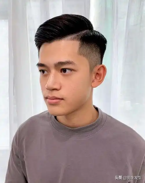 第2款:三七分侧背头