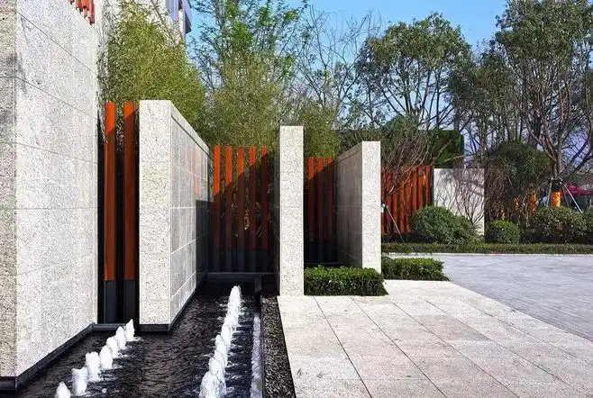 景墙-花瓣网|陪你做生活的设计师 | 公园入口夜景照明