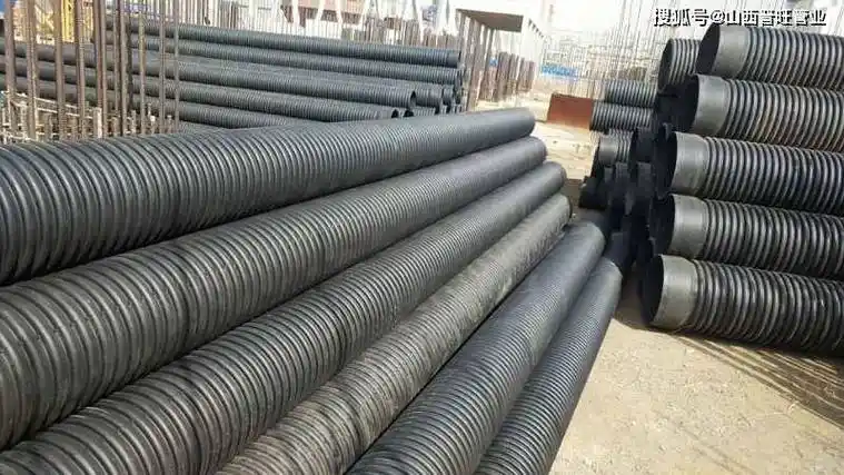 山西晋旺各种波管管施工现场图片波纹管型号200300400500600800