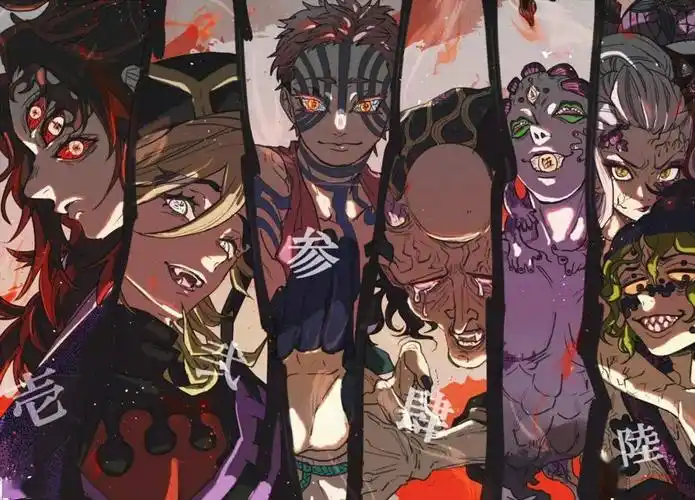 鬼灭之刃十二鬼月上弦壁纸一共出现过九个上弦