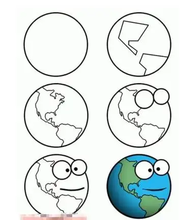 星球图片简笔画星球图片简笔画涂颜色