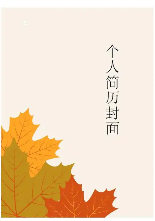 时尚大气个人求职简历封面45