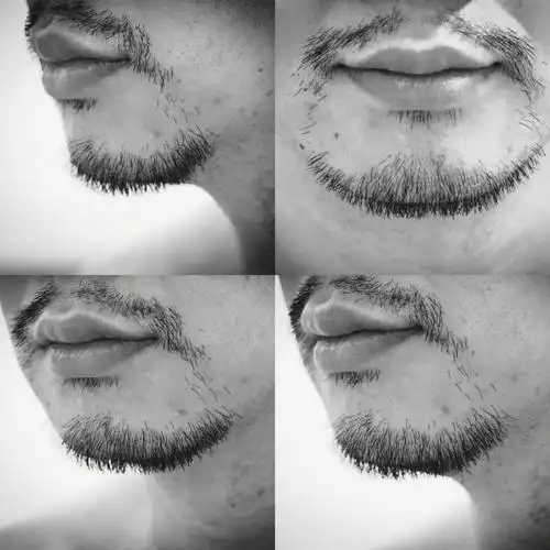就2周没有剃胡子,工具有限,大概修了修,离我理想中的造型跟接近了97
