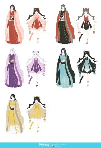古风插画之人物配色技巧