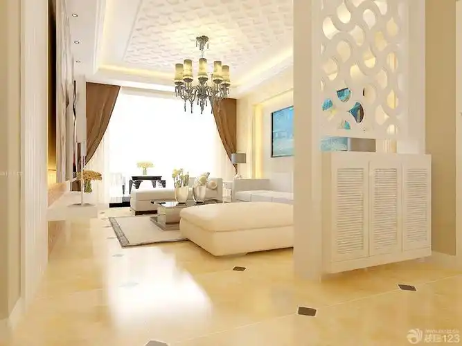 中式90平方米的房子客厅家具摆放装修效果图