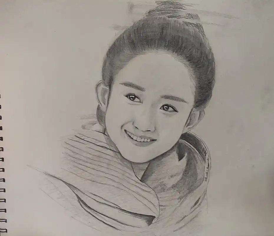 无基础纯爱好者赵丽颖素描