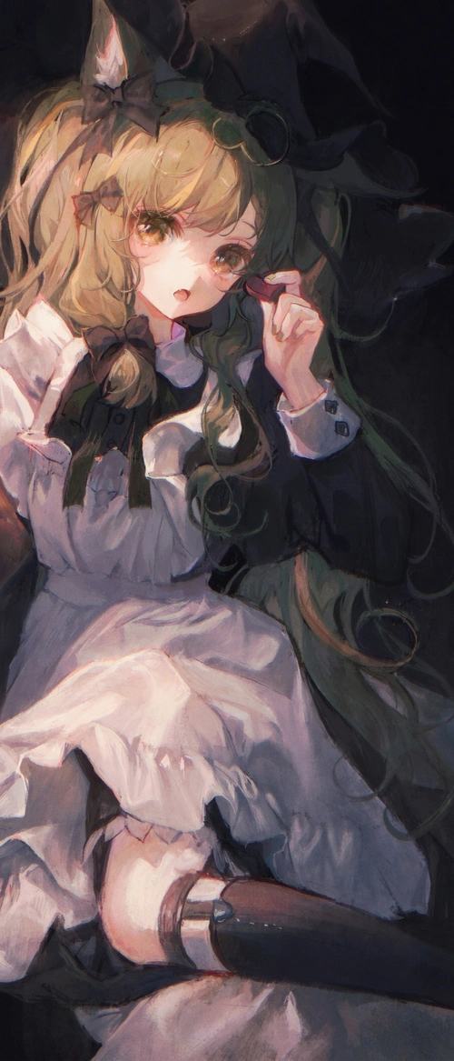 【全面屏壁纸推荐】女仆黑丝猫耳 魔女萝莉 第3期高清4k手机壁纸