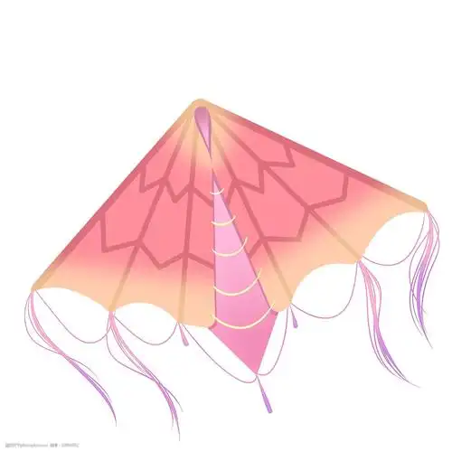 关键词:粉色风筝玩具插画 粉色的风筝 风筝插画 卡通插画 小物风筝