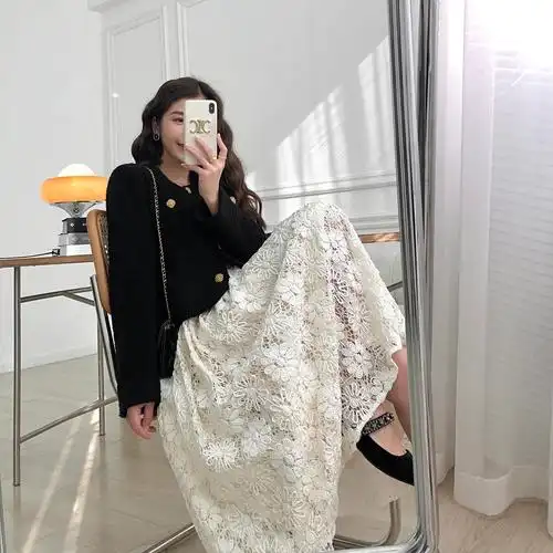 白色蕾丝半身裙女秋冬-特价促销-优惠券领取-价格|多少钱|什么牌子好