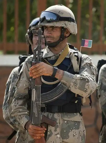 资料图:阿富汗安全部队士兵.