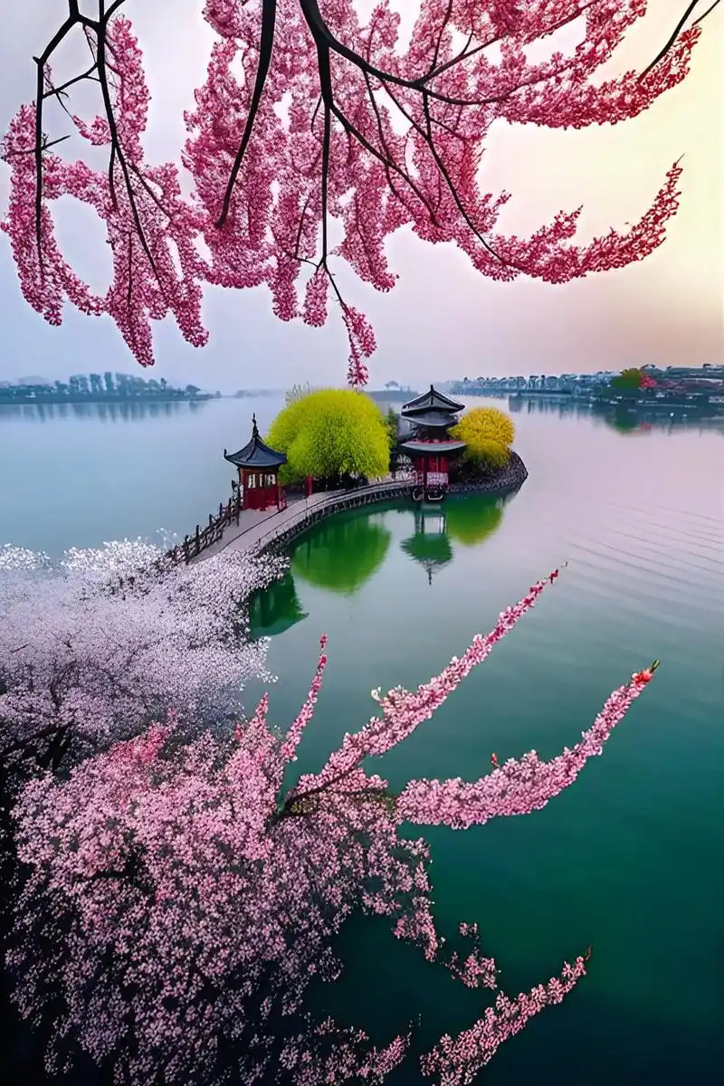 醒图 杭州西湖美景四月天,春风又绿江南岸!春天遇见美好杭州 - 抖音