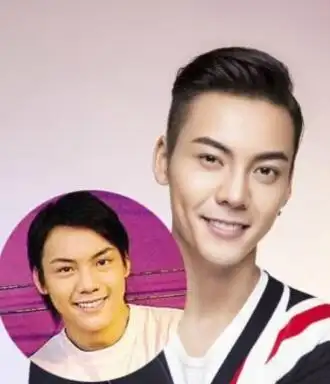 前后的照片中,陈伟霆的脸部明显变瘦,眼睛变大,鼻梁也挺高了不少.