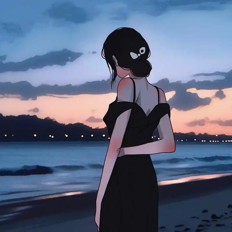 情侣头像|和你一起看海边落日.#情侣头像  #超甜情头 #动 - 抖音