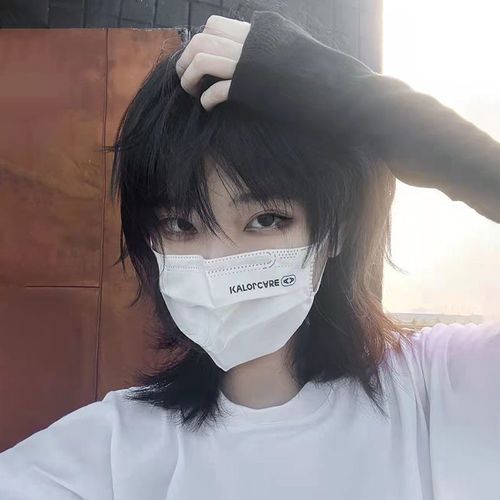 鲻鱼头假fa男短fa日系帅气女狼尾头逼真自然学生男士网红全头套式