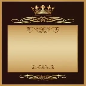 金色皇冠边框背景素材
