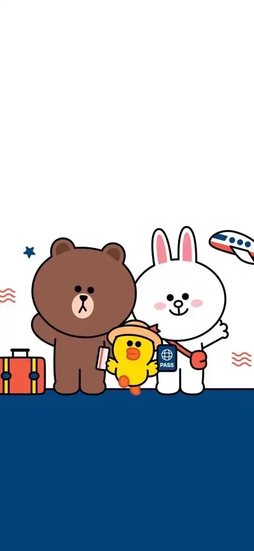 卡通小熊超可爱超萌背景图