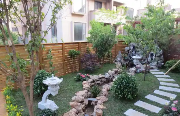 别墅欧式功能区装修实景图片欣赏-100平米别墅院子简约欧式风格装修