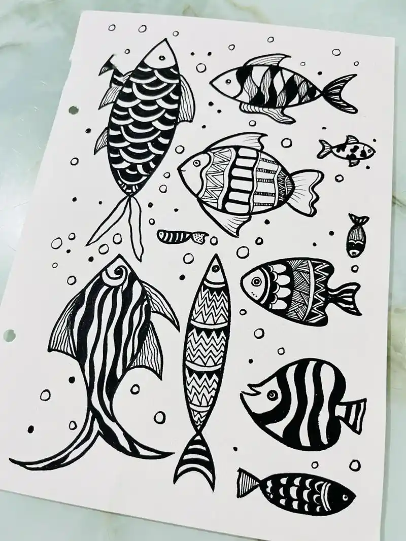 简笔画「鱼」第二波~959595959595