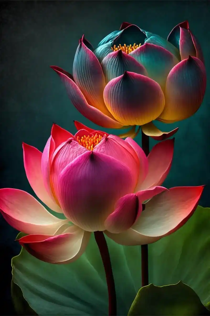 当你刷到这七彩荷花时,你所担心的事马上会有好结果,留下一句, - 抖音