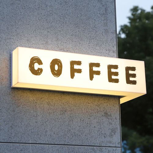 转角亚克力灯箱门头招牌发光字广告牌门牌店招牌匾展示标识牌定制