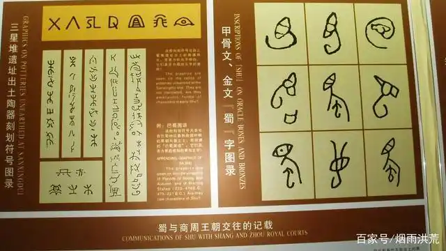 三星堆出土的类似于文字的"图案"与中原地区出土的甲骨文和金文都不一