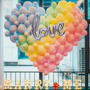 气球爱心墙
