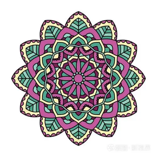 装饰的圆形图案插画-正版商用图片1k06zw-摄图新视界