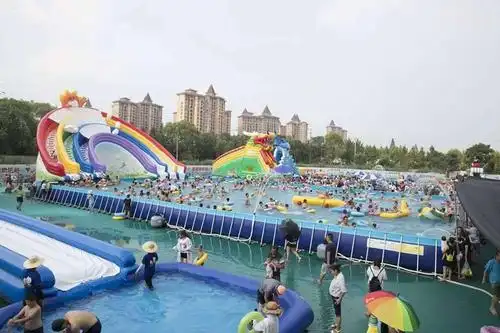 写美篇宿迁最大的室外水上乐园 大人孩子可尽情戏水避暑 黄河谷水上