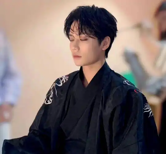 林彦俊黑色古装造型图