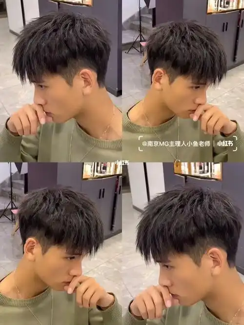 男生碎盖烫|烫型不烫卷的发型阳光帅气97 95