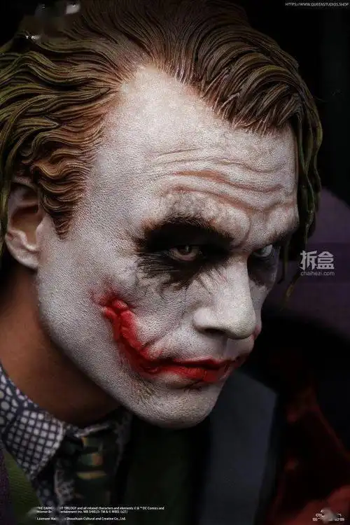 queenstudios14蝙蝠侠黑暗骑士小丑希斯莱杰全身雕像