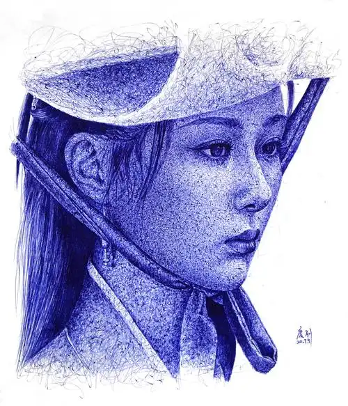 圆珠笔画杨紫