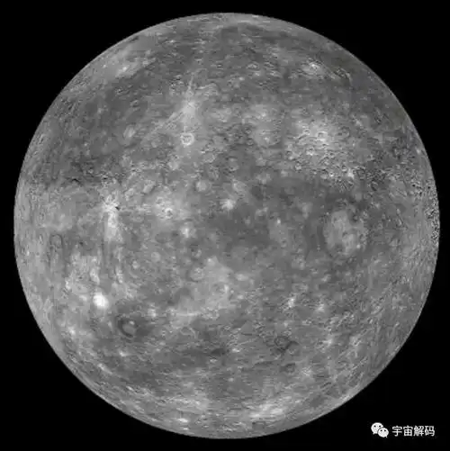 水星表面布满环形山,犹如