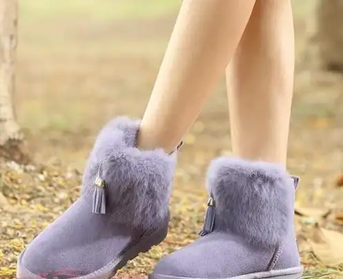 冬季温暖时髦雪地靴来袭 美女们穿起来
