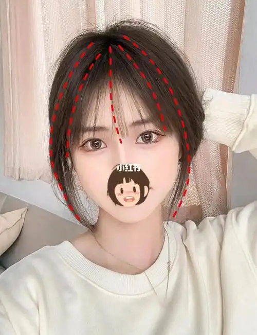 终于剪到了心心念念想要的法式八字刘海显小