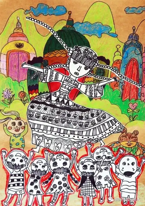 缤纷鸟第六届全国少儿美术大赛绘画类少儿a组特等奖获奖作品欣赏(上)