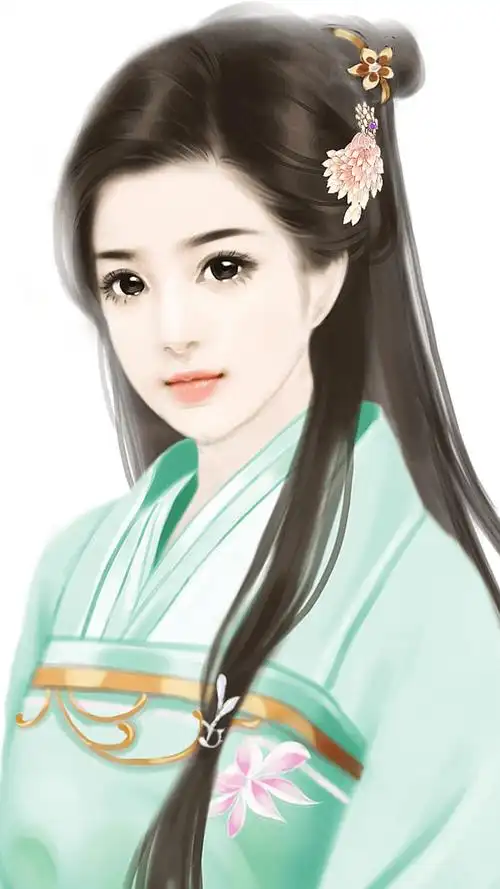 古装女子手绘