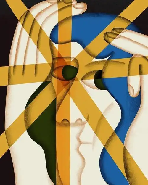 夸张有趣的人物矢量风格插画作品taniayakunova