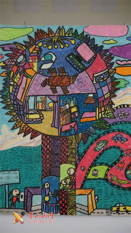 六年级小学生科幻画我未来的家